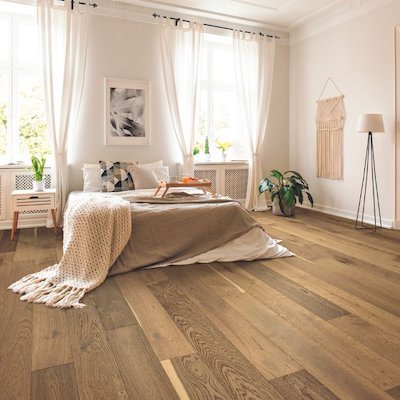 hardwood flooring in a Decatur bedroom